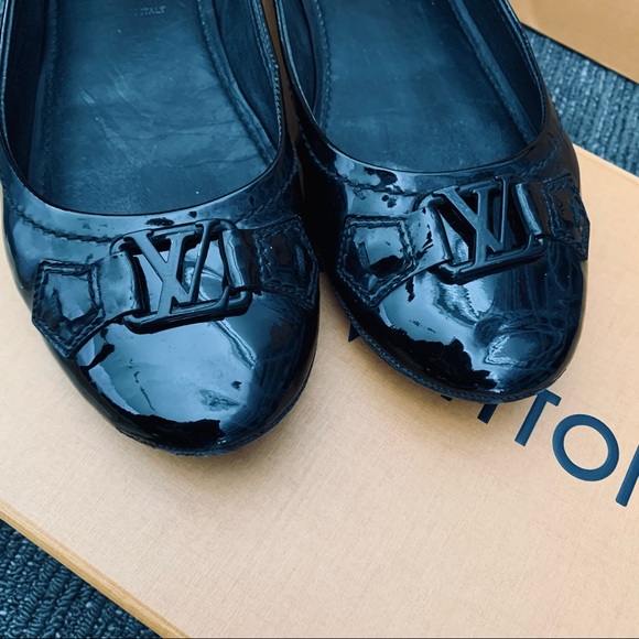 Louis Vuitton Vernis Black Ballerina Flats  - 38.5 - Picture 5 of 11